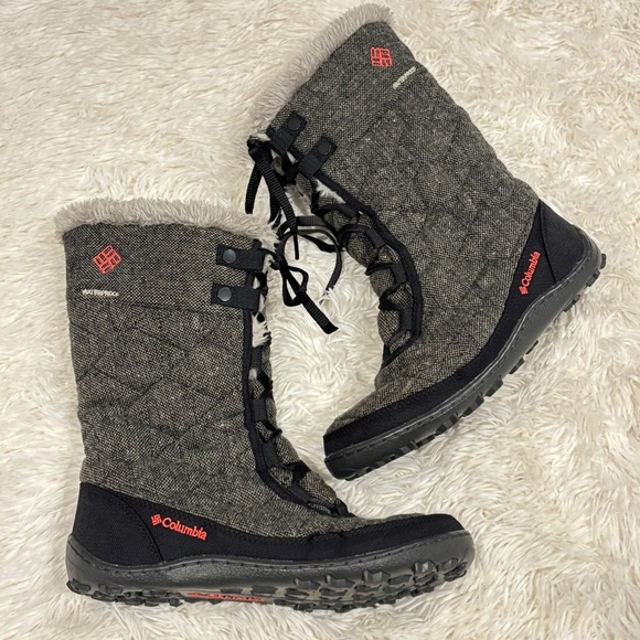 Columbia Minx Mid II Omni-Heat Wool Winter Boot Women's Black/Burnt Henna sz7 - Picture 3 of 11